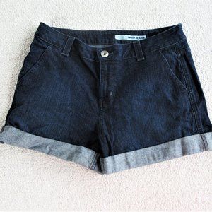 DKNY Dark Wash Cuffed Denim Shorts
